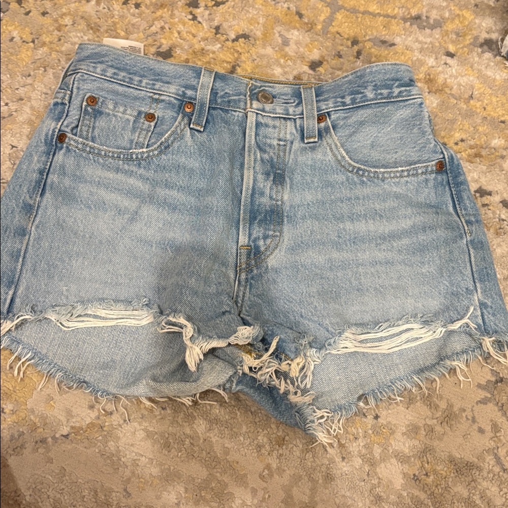 Levi's Light Blue Denim Shorts